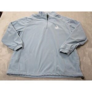 North End Jacket Mens Large Blue Fleece Quarter Zip Pinehurst Golf Pullover